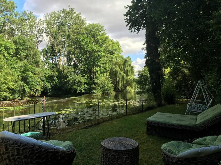 Magnifique Moulin Proche Chablis, Jacuzzi Et Riviere Villa Annay-sur-Serein Buitenkant foto